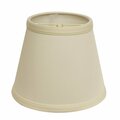 Estallar 10 in. Ivory Empire Hardback Slanted No Slub Lampshade, Egg ES3097620